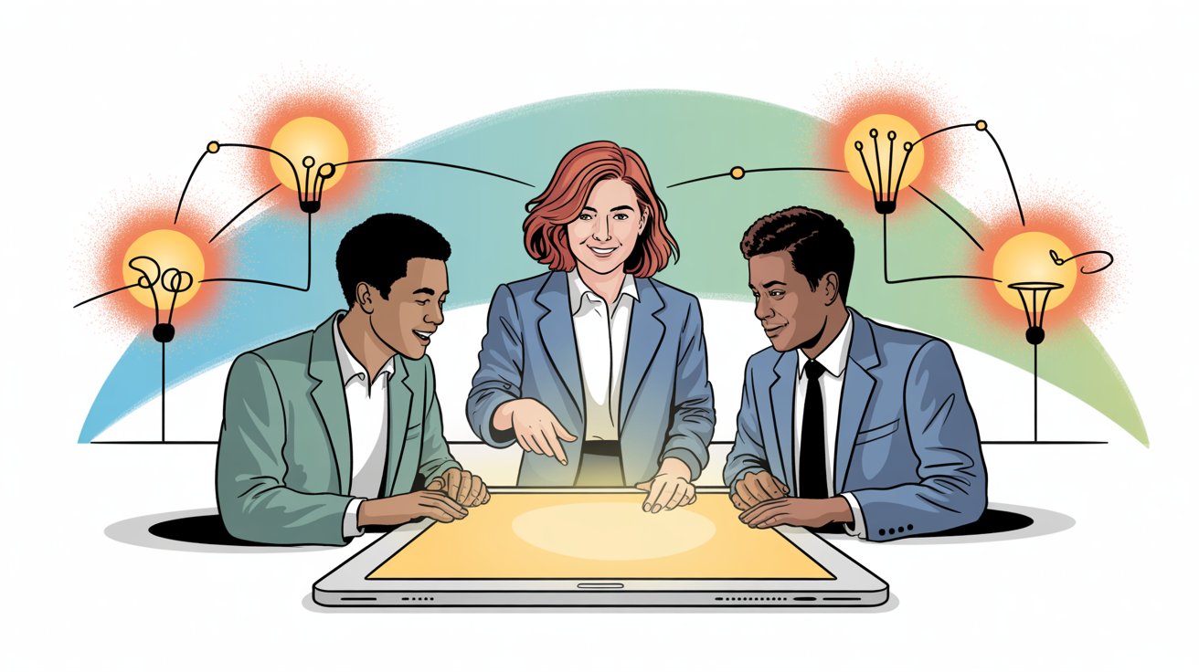 Content collaboration workspace showing design tools for influencer campaign creation