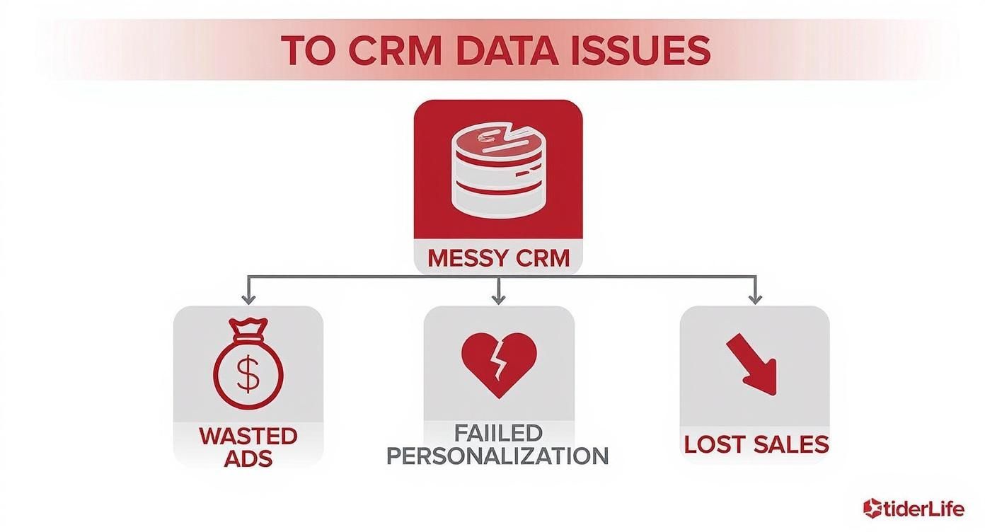 Infographic about crm hygiene