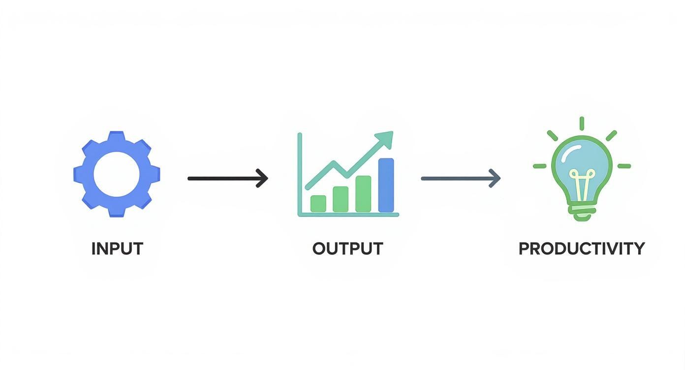 Infographic about how to measure sales productivity
