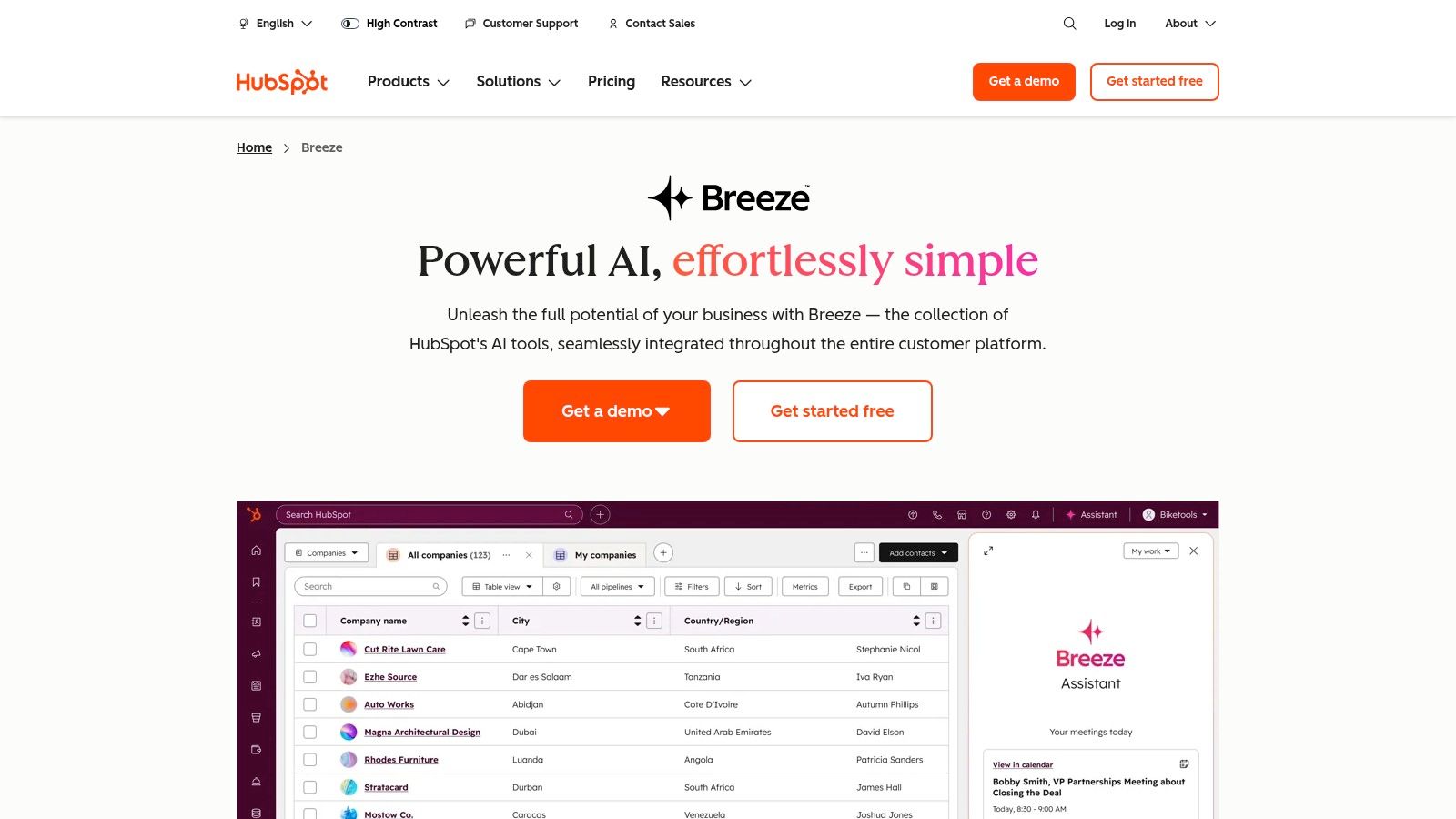 HubSpot Breeze Intelligence (HubSpot AI / Clearbit successor)