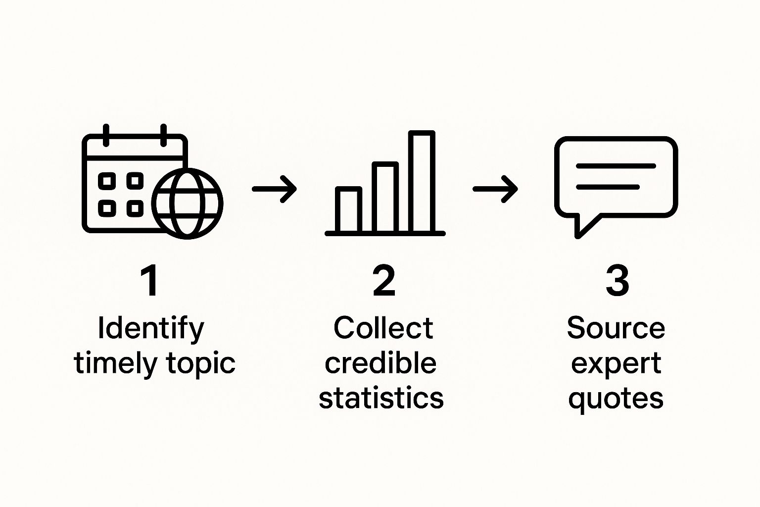 Infographic about how to write an editorial