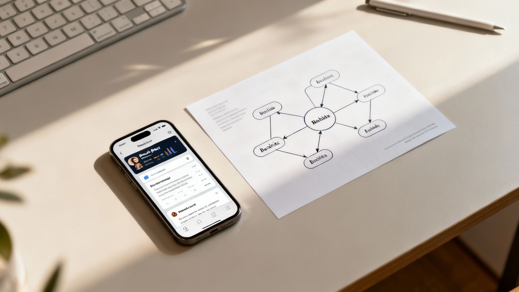 A person launching a paper airplane, symbolizing content promotion and outreach.