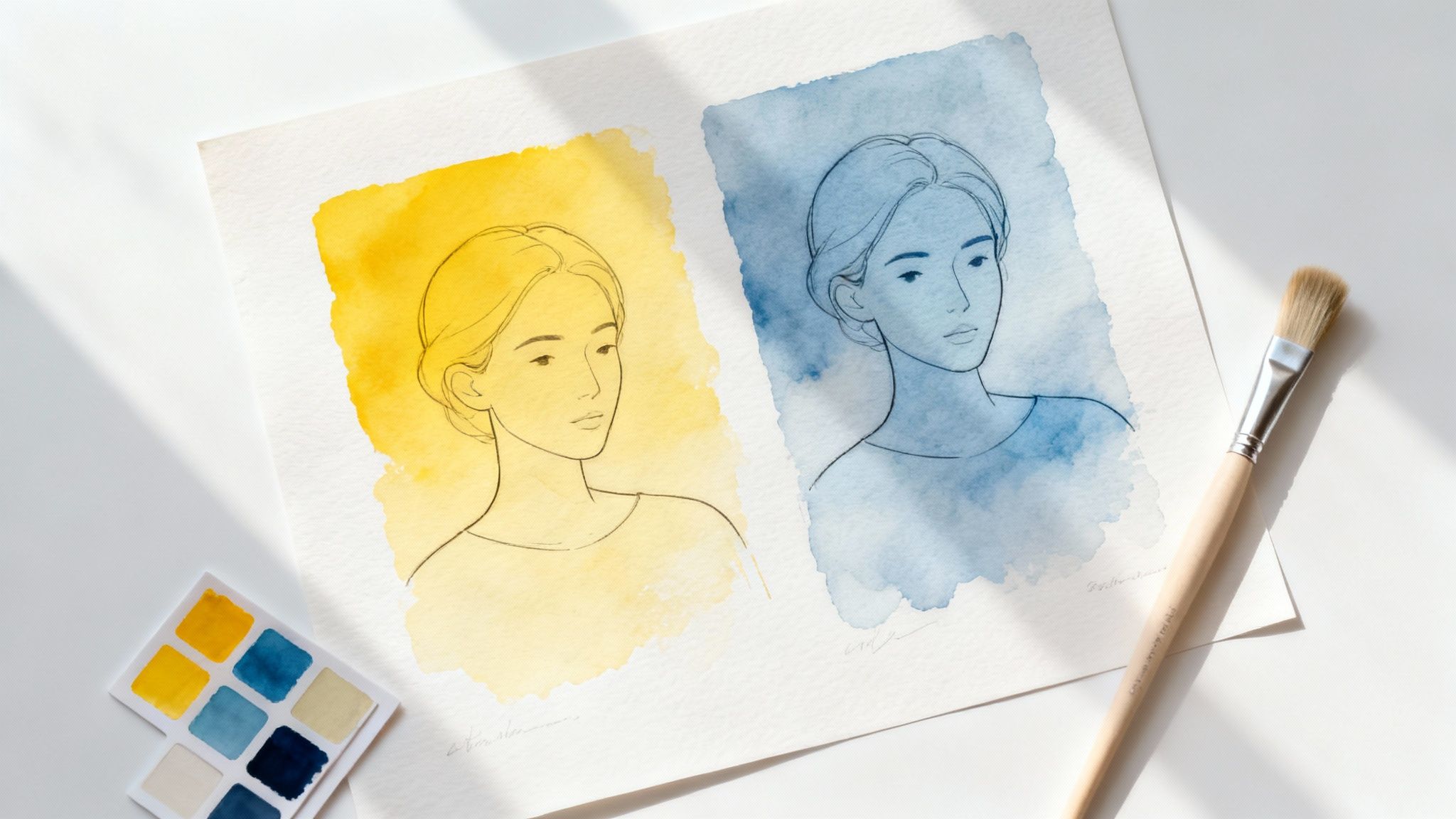 A vibrant color palette being applied to a cartoon character, showing different shading techniques.