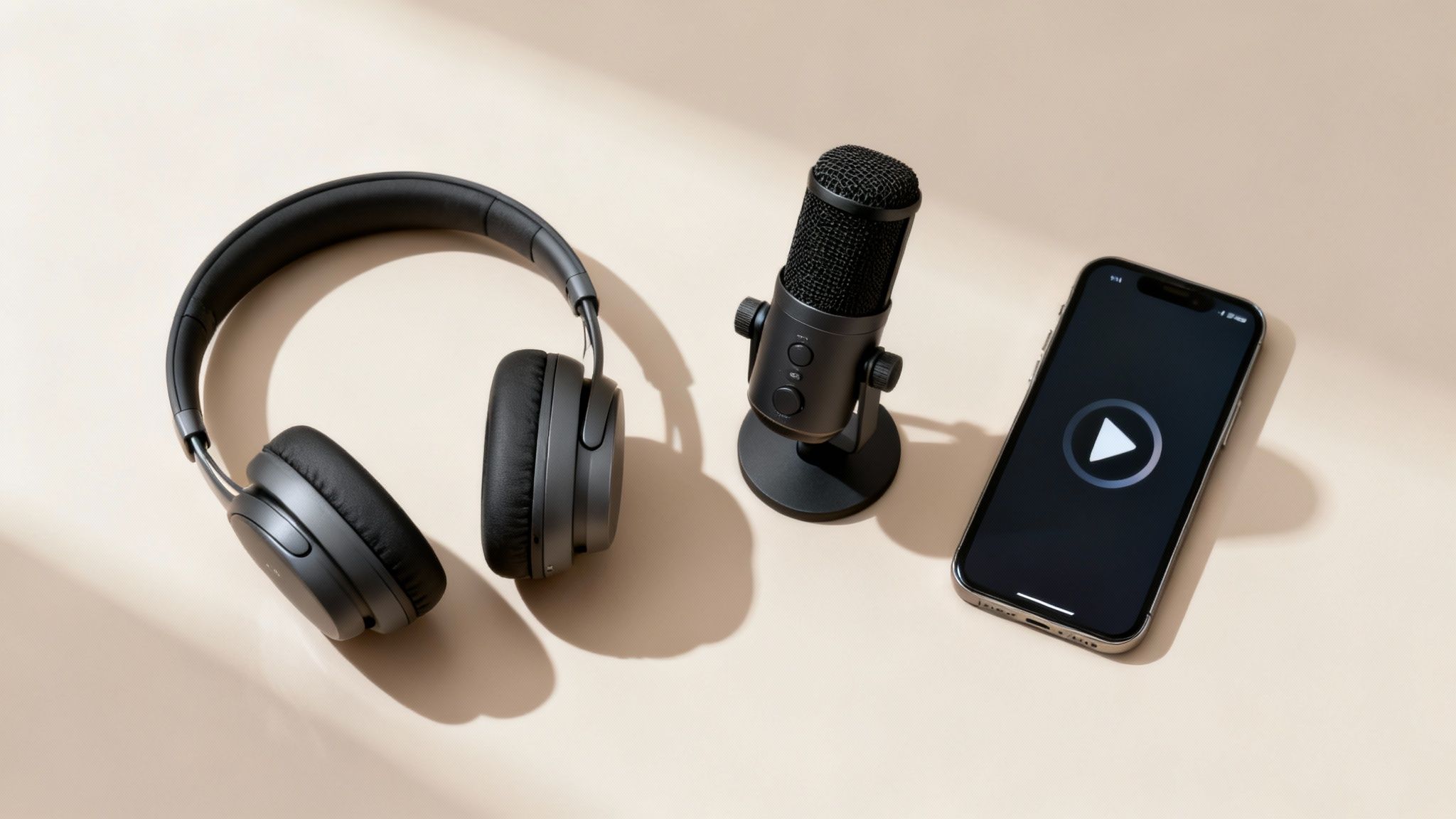 A person listening to audio content on their smartphone, representing TTS applications