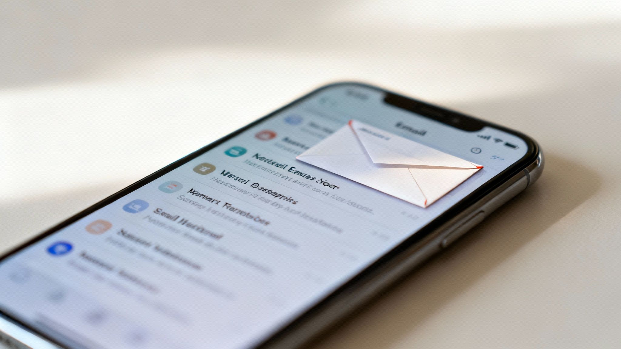 A person writing at a desk with a laptop, surrounded by books and plants, representing the creative process of writing a newsletter.