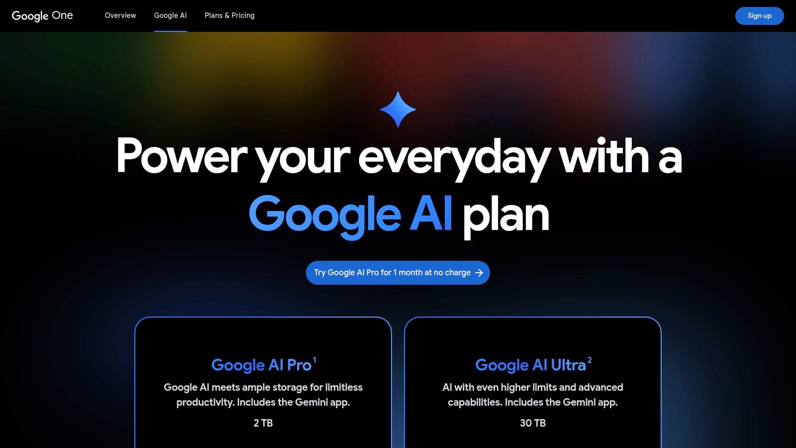 Google AI (Gemini) — Google One AI Plans