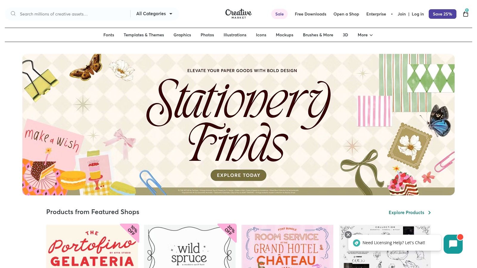 Creative Market's email template marketplace