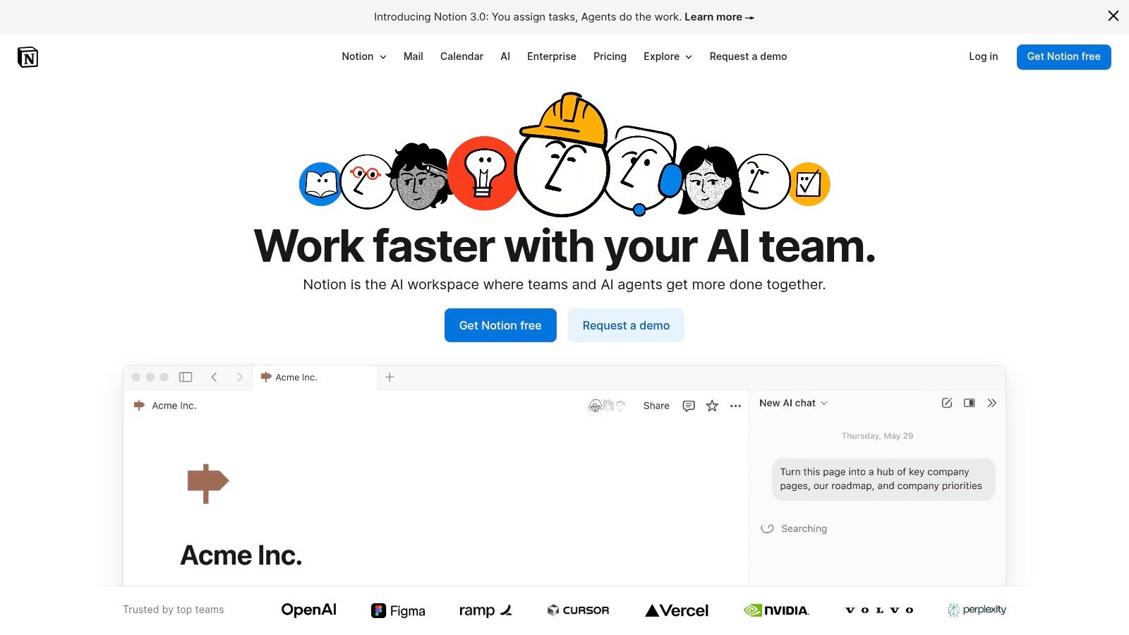 Notion – Notion AI inside a connected workspace