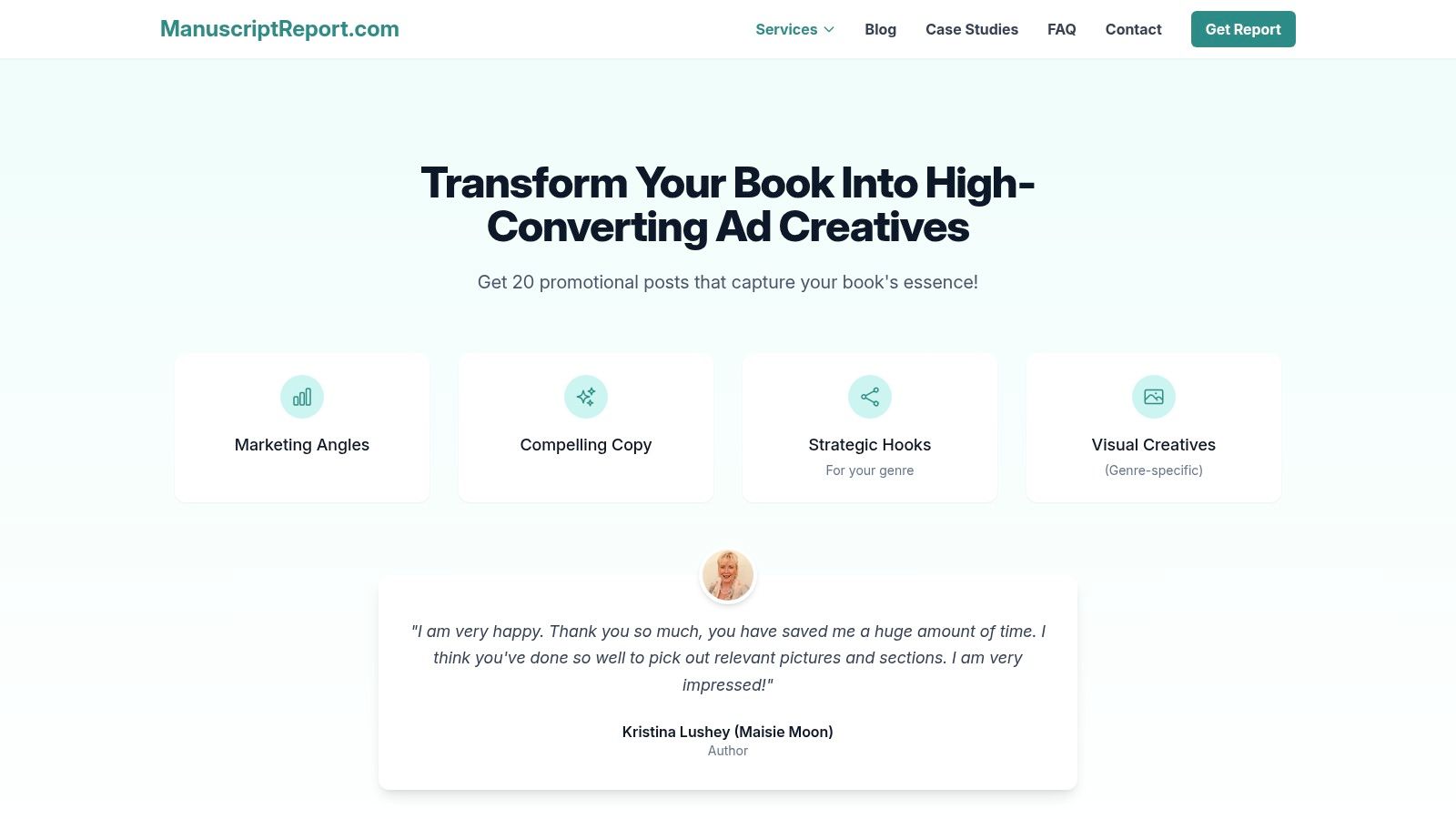 ManuscriptReport.com's Market My Book