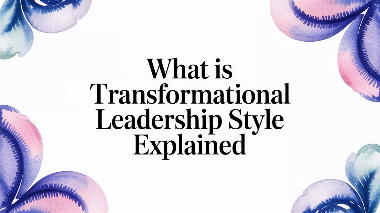 What Is Transformational Leadership Style Explained