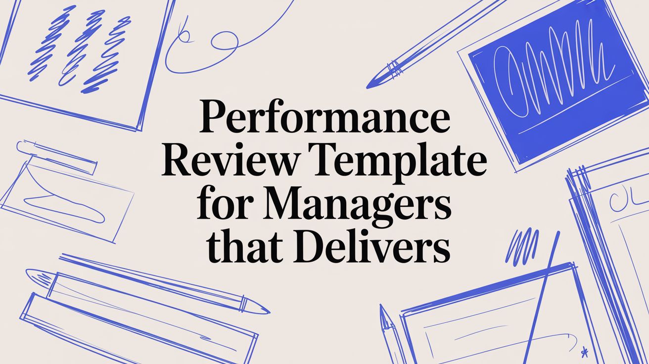 A Performance Review Template for Managers That Works