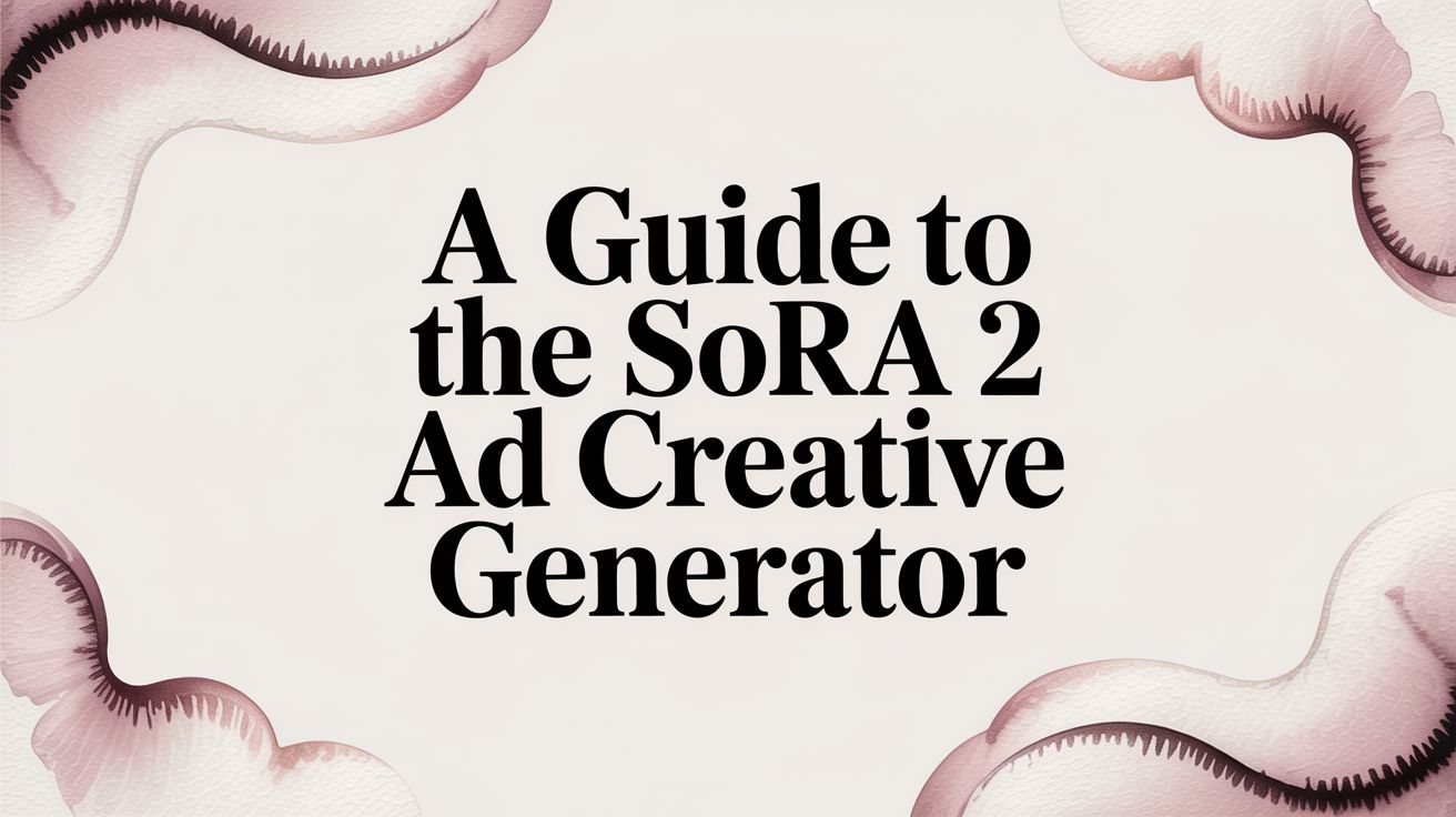 A Guide to the Sora 2 Ad Creative Generator