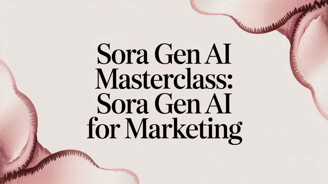 Sora 2 AI Video Generation: A Masterclass for Marketers