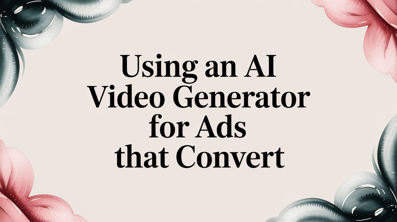 Using an AI Video Generator for Ads That Convert