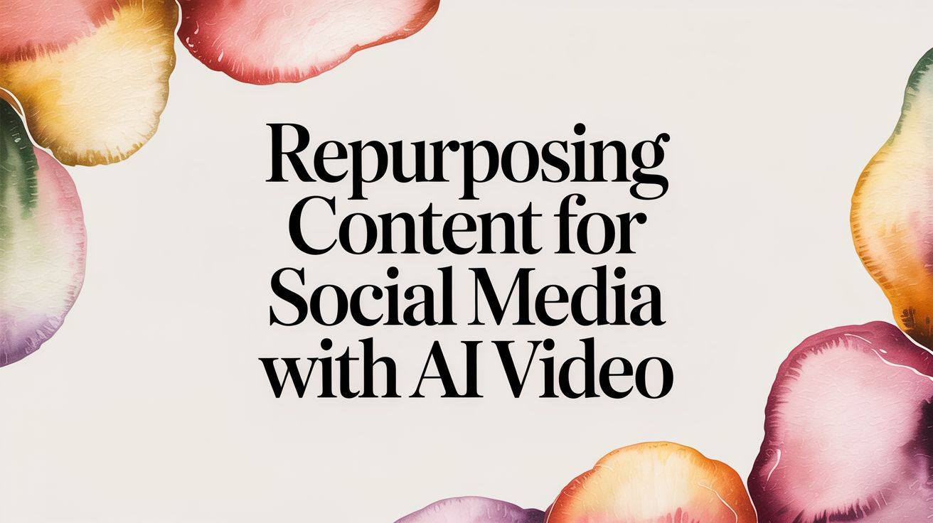 Repurposing Content with the Sora 2 AI Video Generator