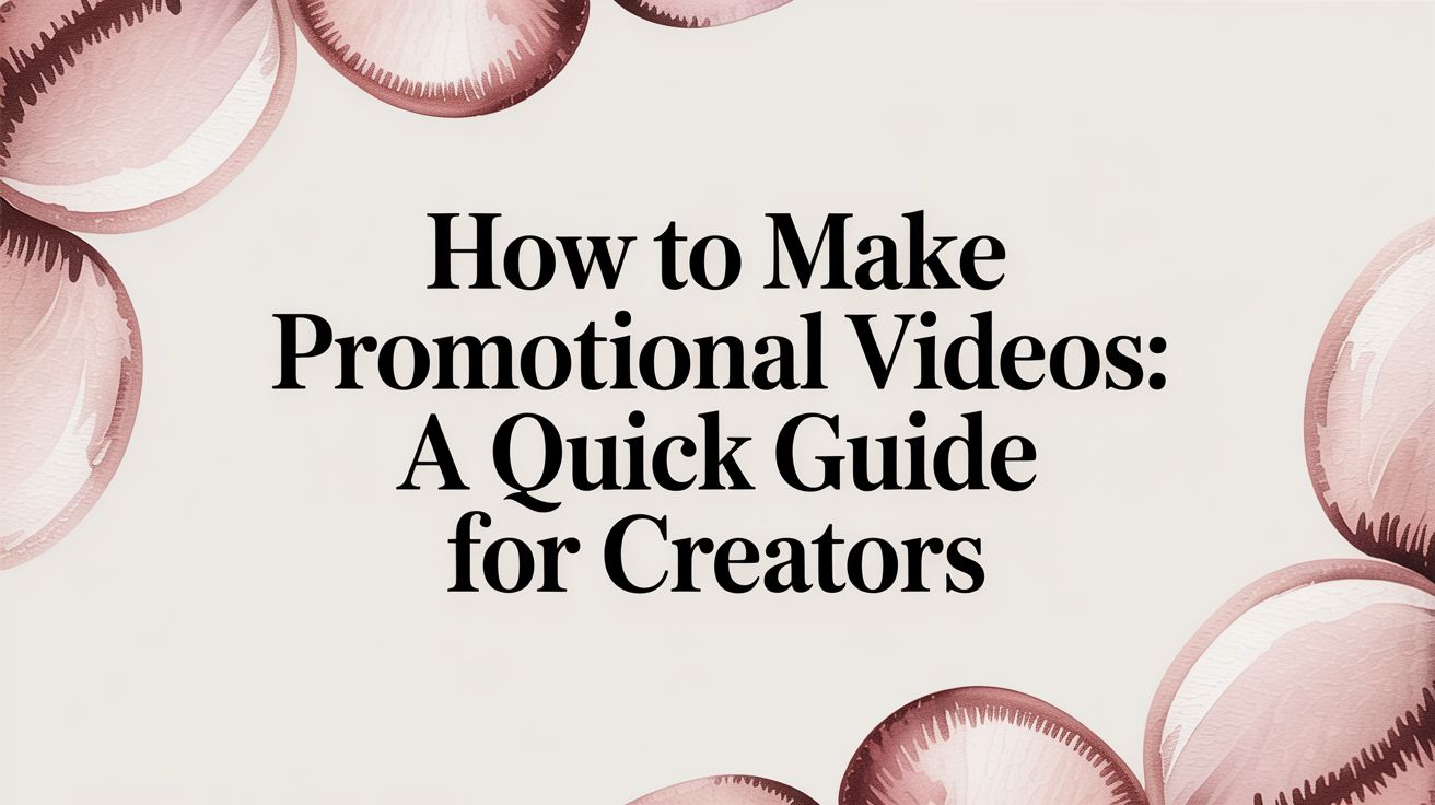 How to Make Promotional Videos with the Sora 2 AI Video Generator