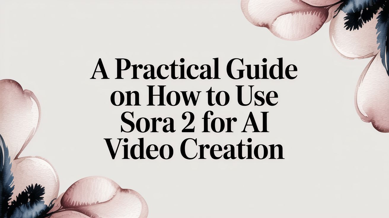 A Practical Guide on How to Use Sora 2 for AI Video Creation