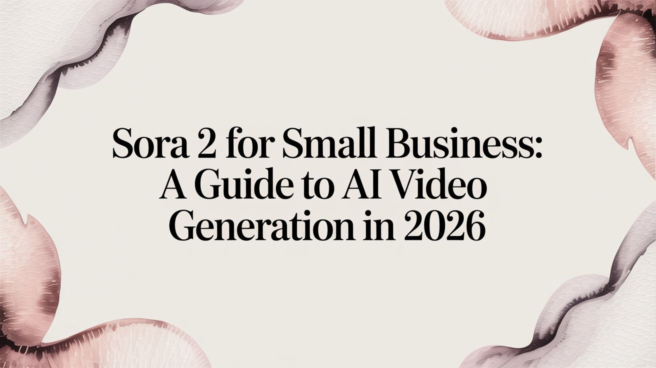 Sora 2 for Small Business: A Guide to AI Video Generation in 2026