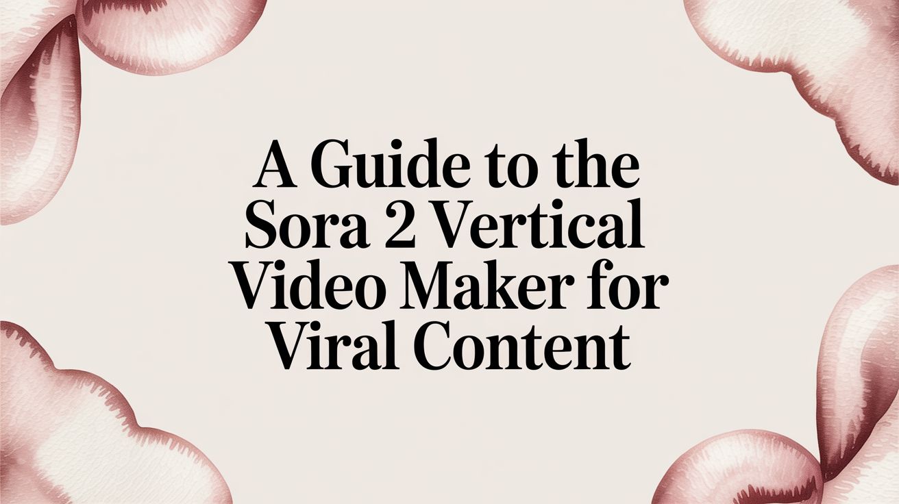 A Guide to the Sora 2 Vertical Video Maker for Viral Content