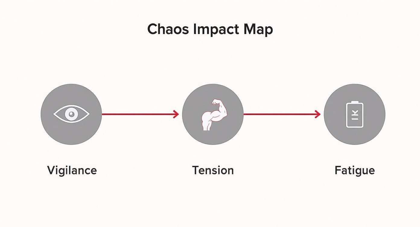 Infographic about peace in the midst of chaos