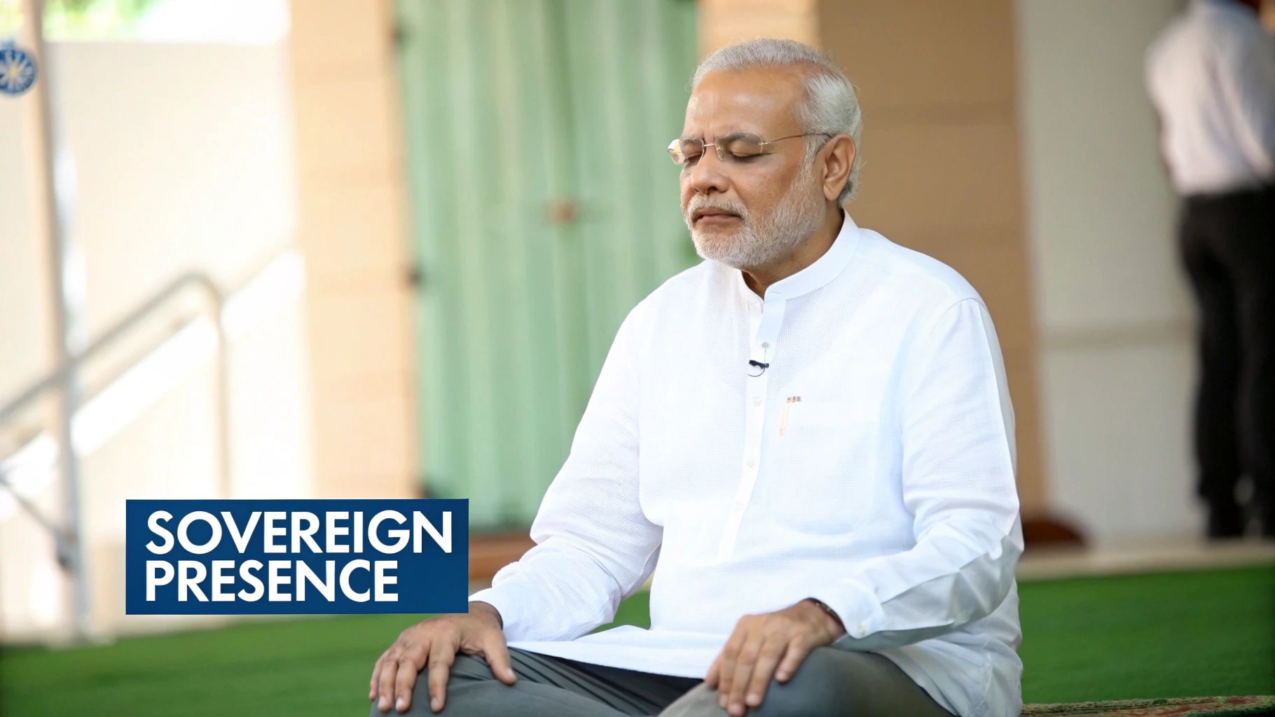 A woman stands at a large window, calm and composed, looking at her reflection and the city beyond. A woman stands at a large window, calm and composed, looking at her reflection and the city beyond.