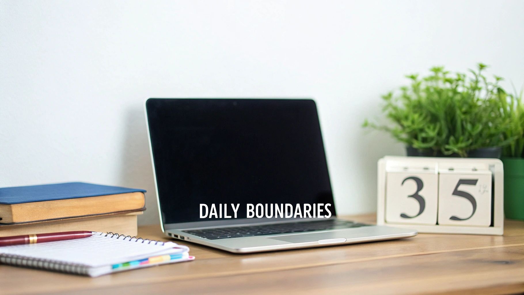 Executive woman practicing a moment of calm, applying a nervous system reset technique in a modern office.