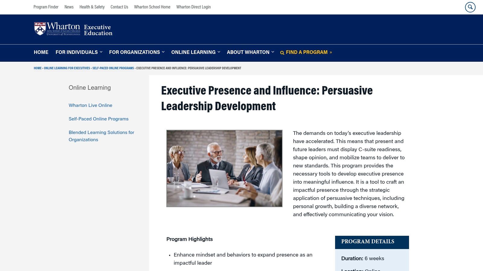 Wharton Online (Executive Education)