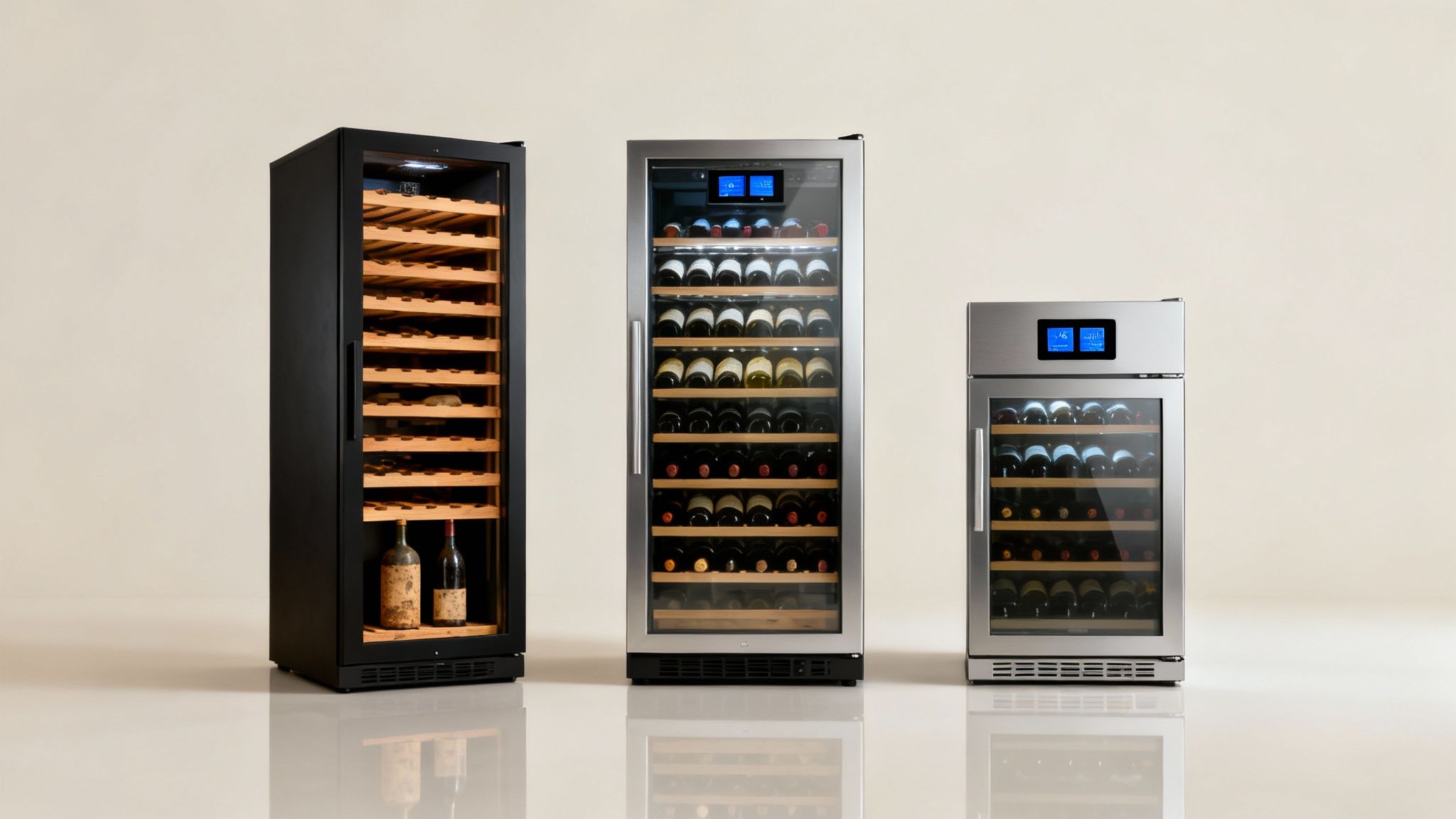 différents types de caves à vin