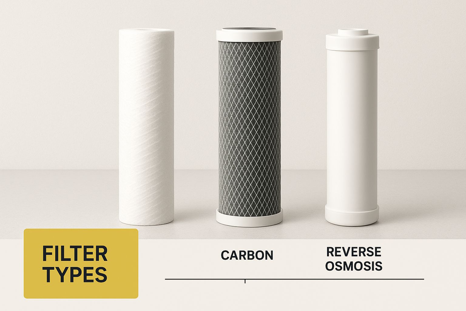 Infographic about filtration system for house