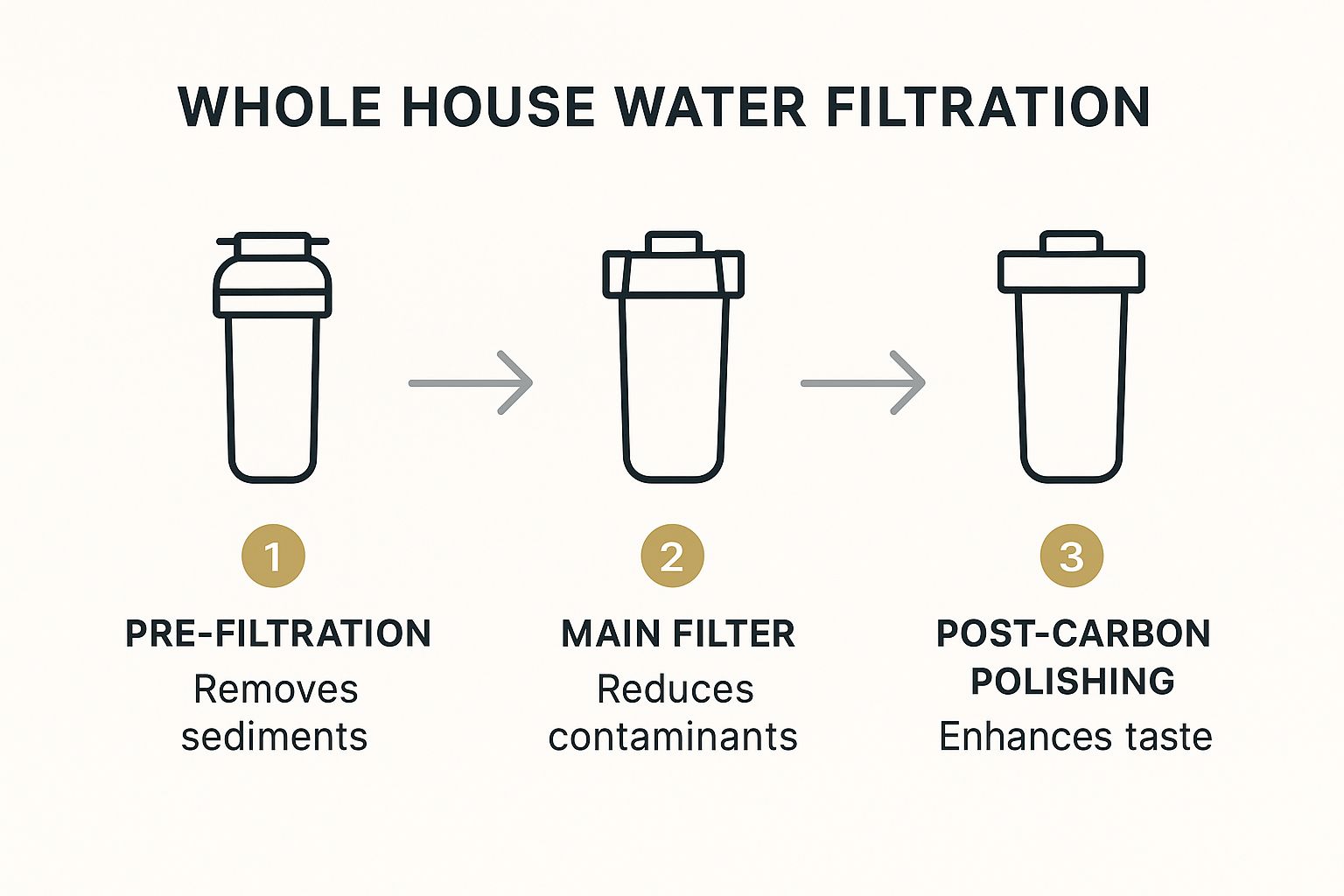 Infographic about whole house water filter