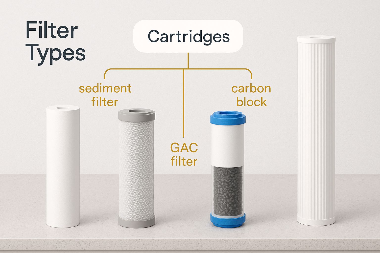 Infographic about water filter systems for home