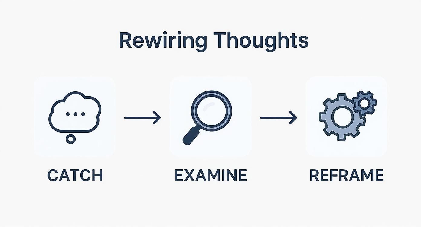 Infographic about how to stop living in fear