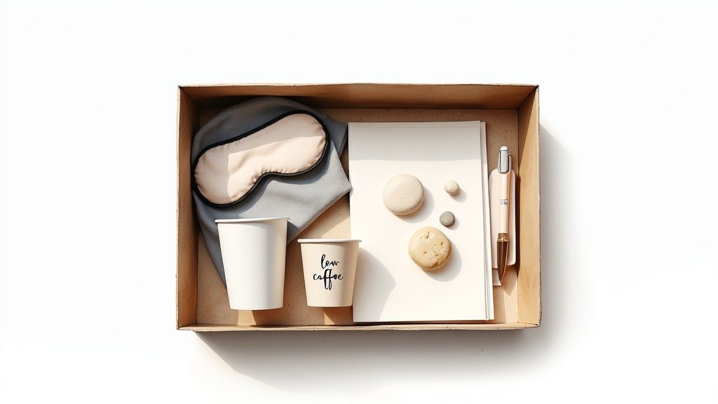 A person sitting calmly on a dock, looking out over a tranquil lake at sunrise, symbolizing peace and relief.