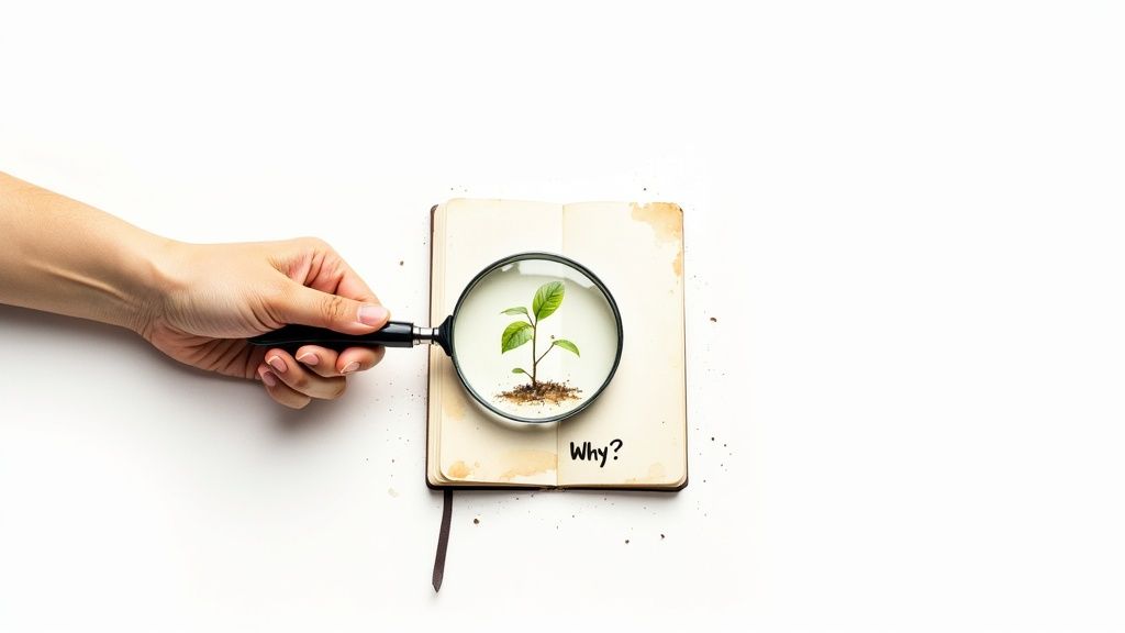 A person journaling in a calm setting, symbolizing the process of uncovering core beliefs.