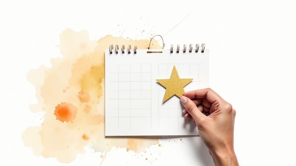 A person proudly places the final piece of a puzzle, symbolizing the completion of a small, successful task.