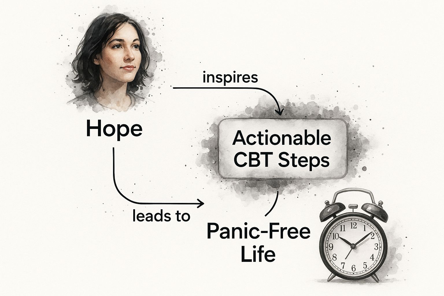 Infographic about cbt for panic disorder