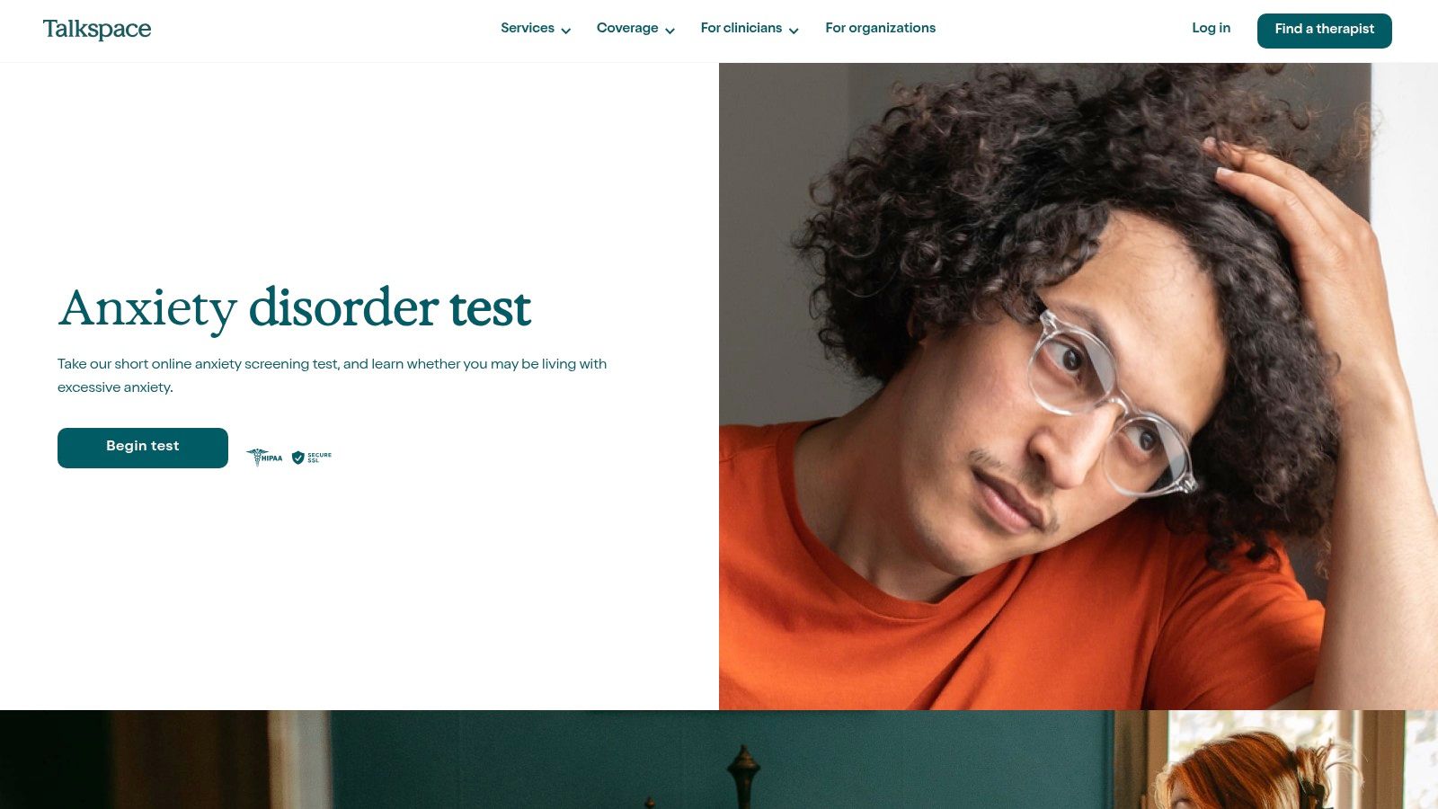 Talkspace – Free Anxiety Test (Assessments Hub)