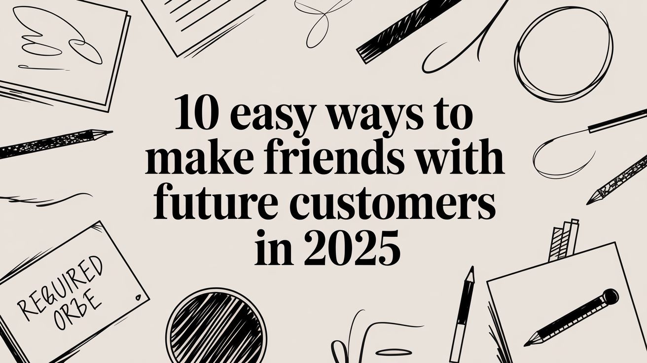 10 Easy Ways to Make Friends with Future Customers in 2025