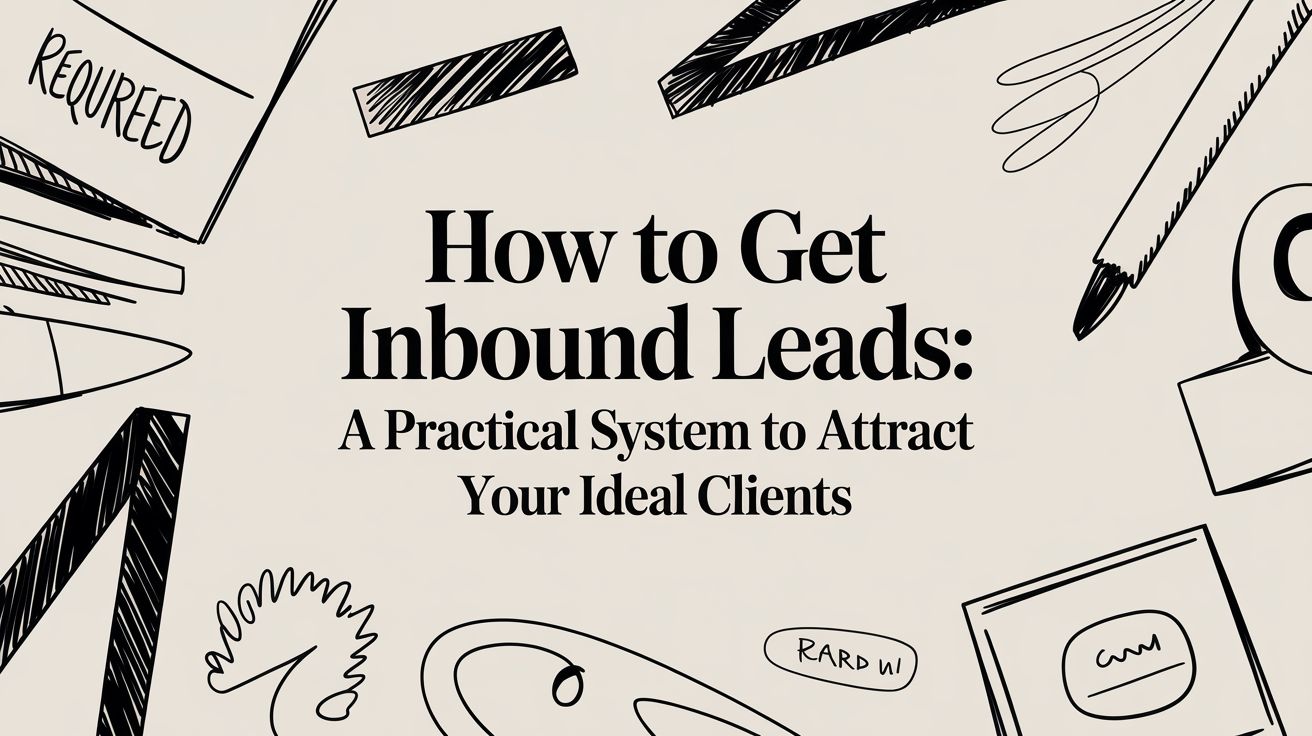 How to Get Inbound Leads: A Simple Way to Get Awesome Clients