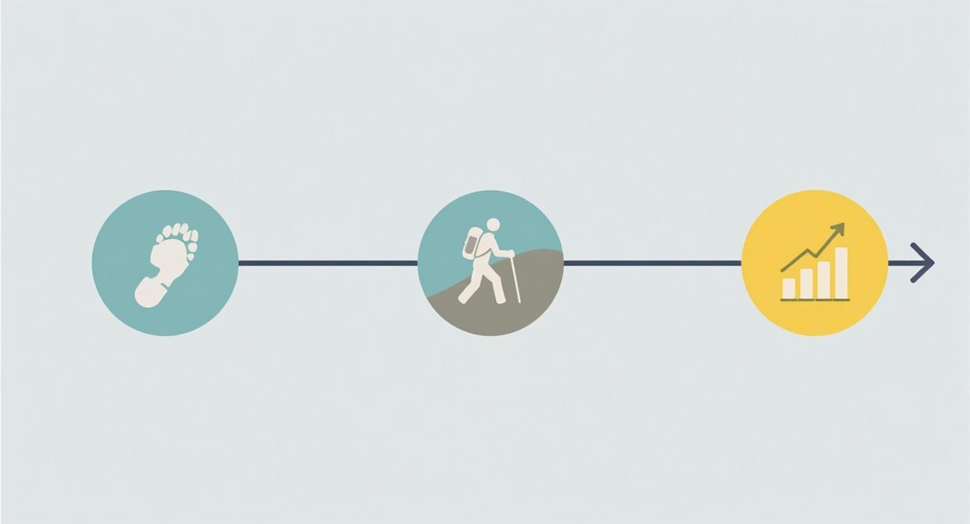 Infographic about camino portugues küstenweg