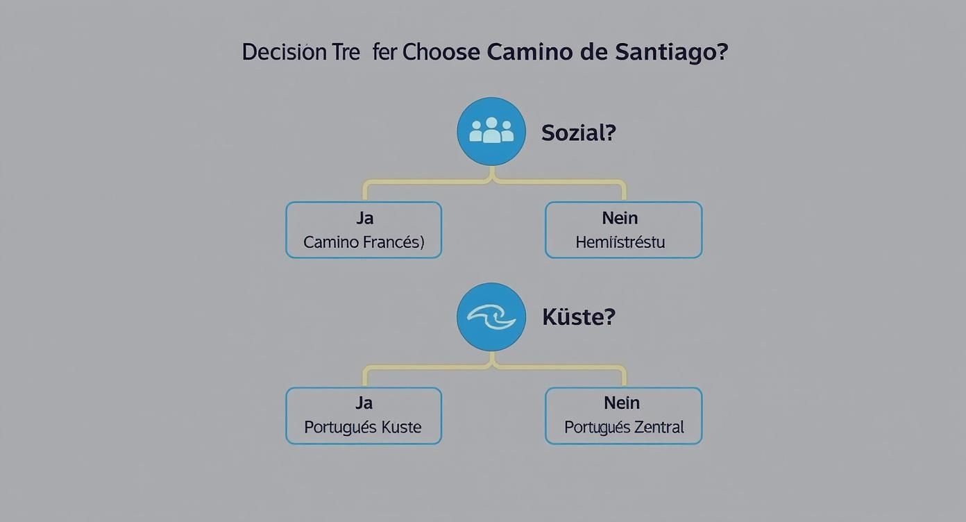 Infographic about camino de santiago route