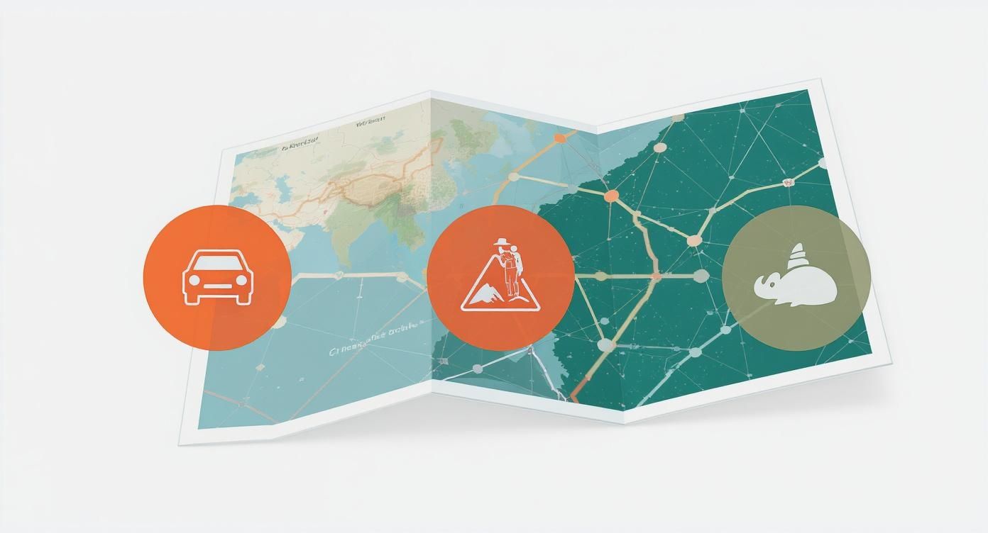 Infographic about karte portugal spanien