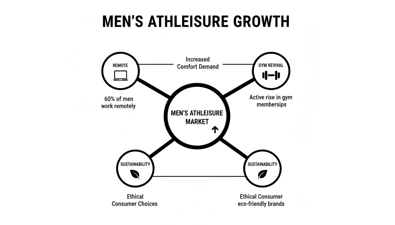 Infographic about best athleisure for men