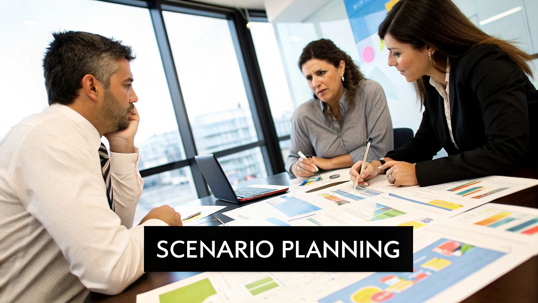 Infographic showing key data about Scenario-Based Cash Flow Forecasting