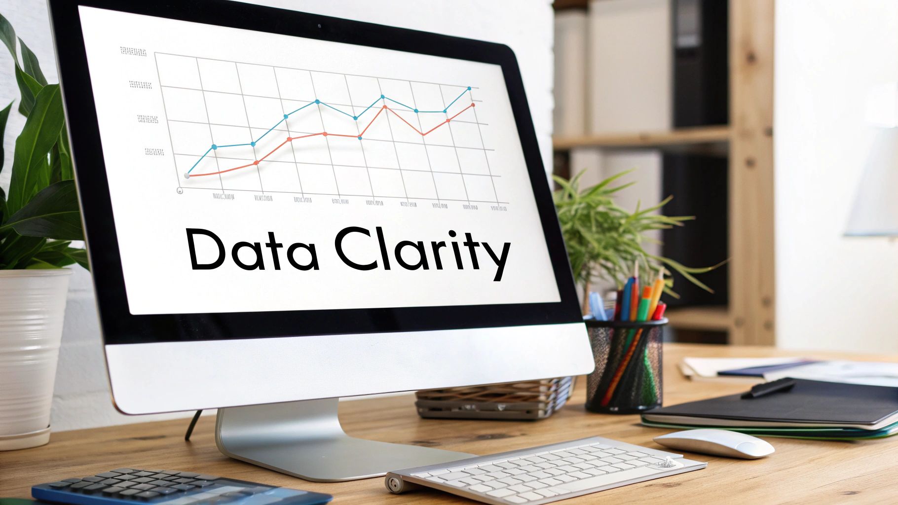 An example showing a cluttered chart being simplified by removing chartjunk, resulting in a high data-to-ink ratio.