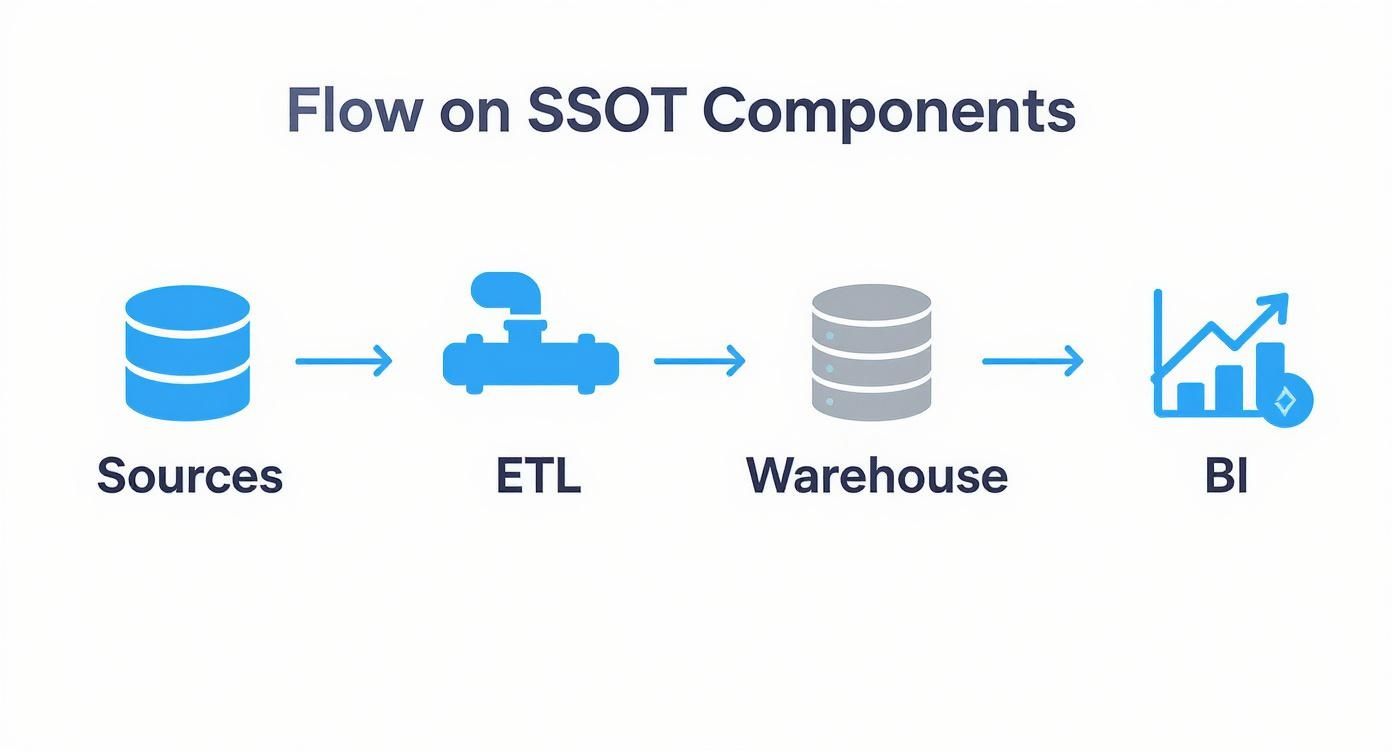 Infographic about single source of truth database
