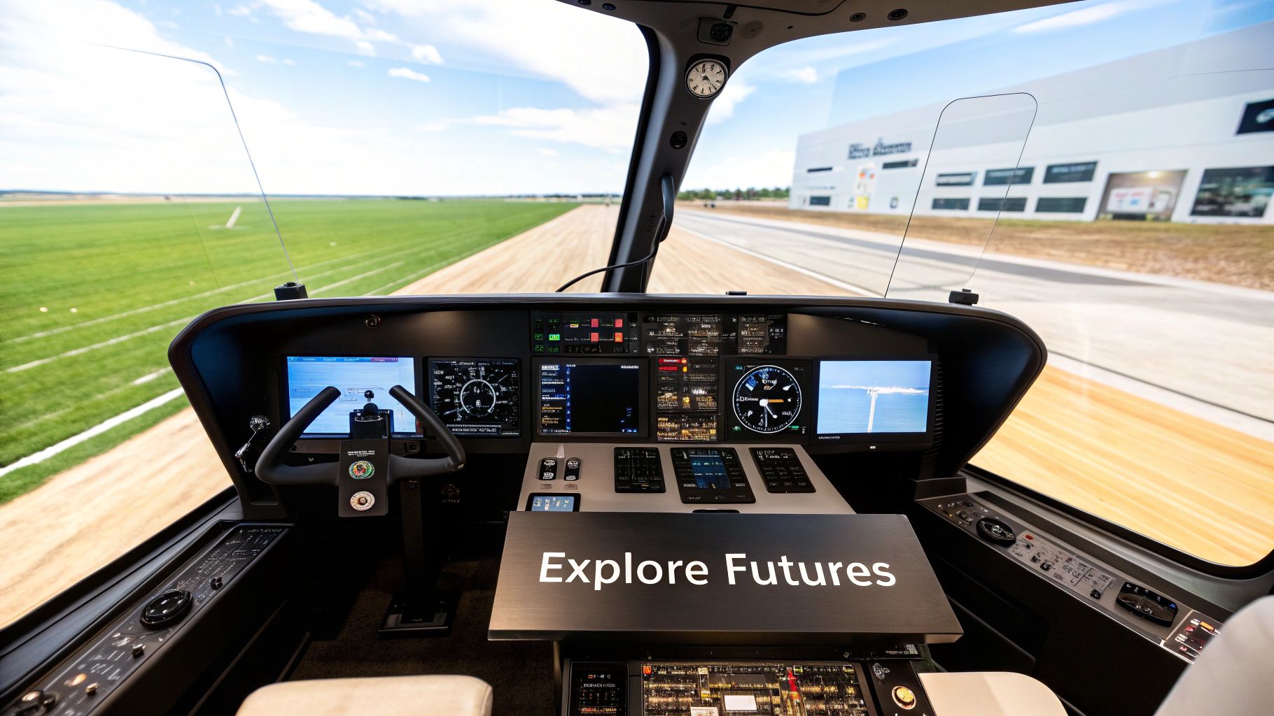 An image of a team collaborating on a whiteboard with sticky notes, representing strategic scenario planning.
