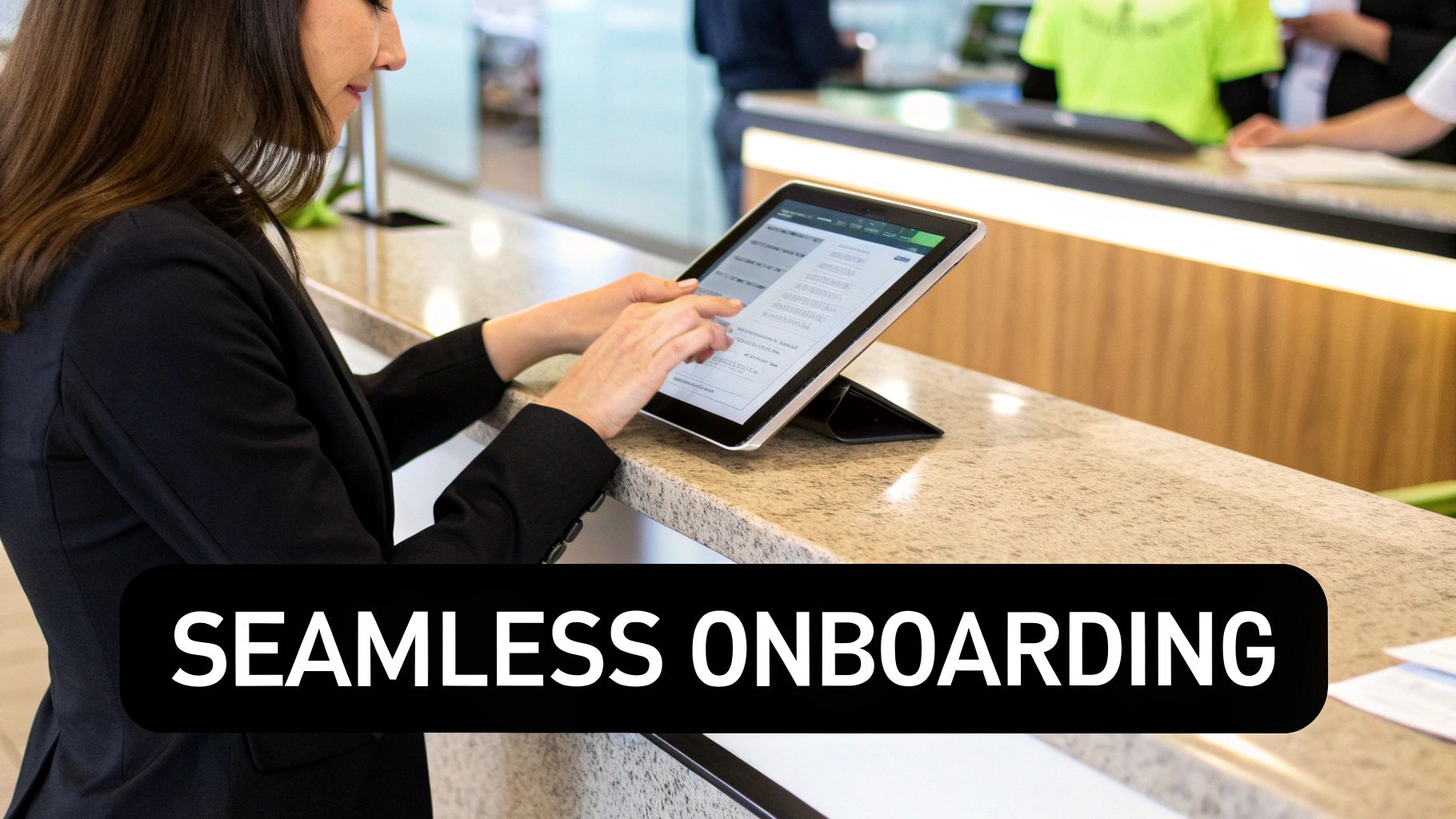 Diagram showing the customer onboarding automation workflow