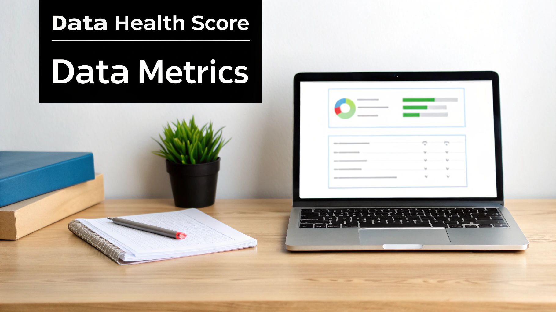 A Power BI dashboard showing various data quality metrics with clear visualizations.