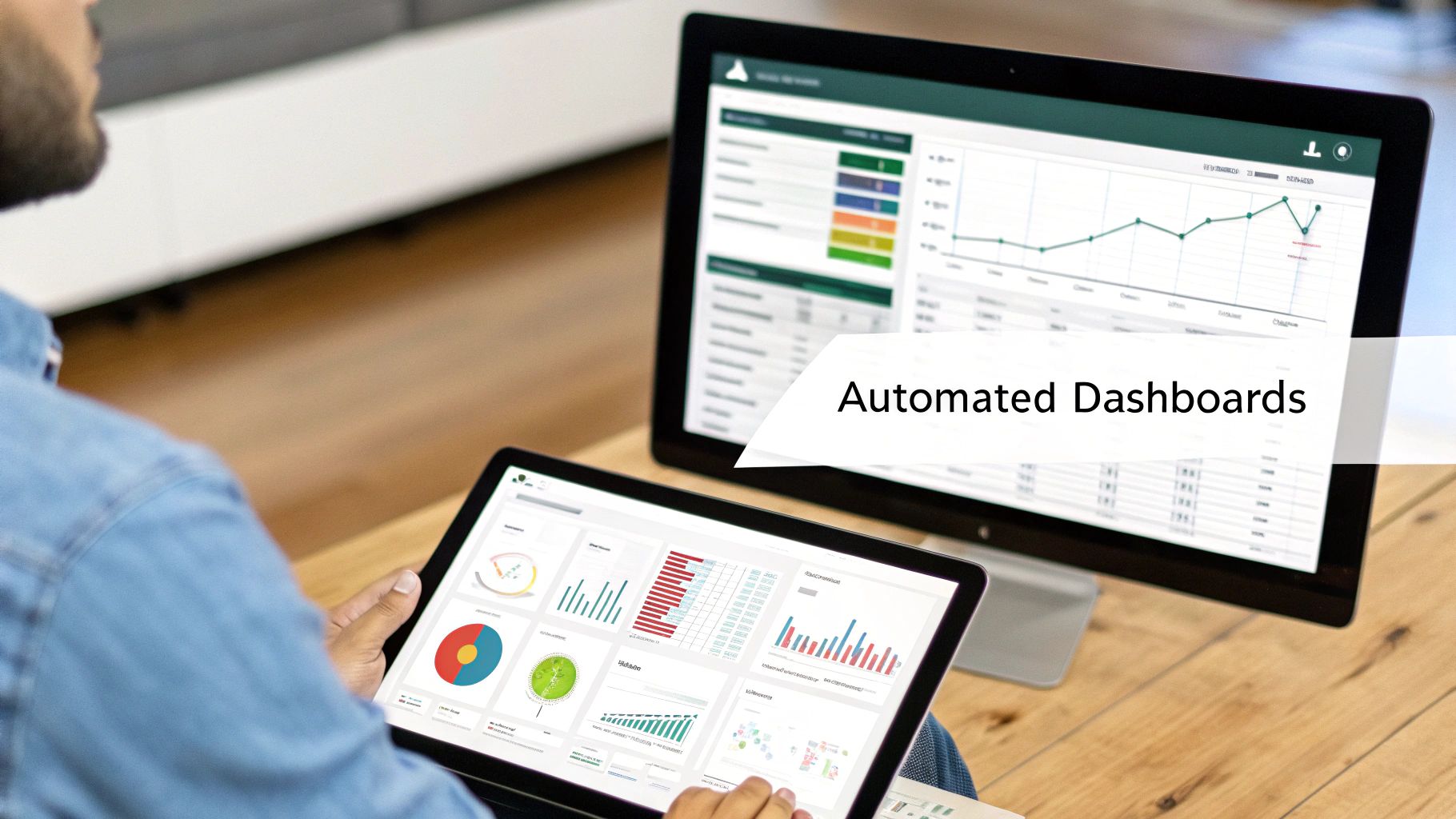 An example of an interactive Power BI financial dashboard showing key metrics.